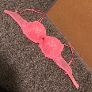 VS PINK coral lace bra